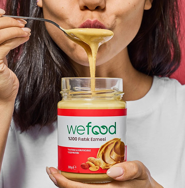 Wefood Yer Fıstığı Ezmesi %100 Sade 300 Gr