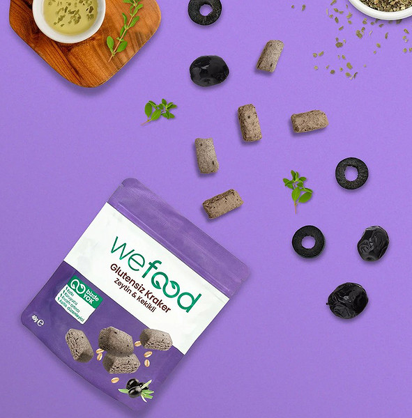 Wefood Zeytinli Kekikli Kraker 40 Gr