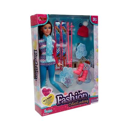 WG-66730-66731 Aksesuarlı Kayakçı Bebek 29 Cm -Vardem Oyuncak