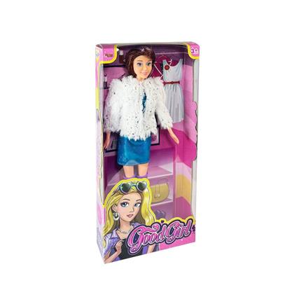 WG-66770 Parlak Elbiseli Ceketli Bebek 29 Cm -Vardem