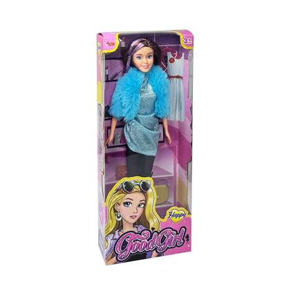 WG-66771  Parlak Drape Elbiseli Bebek 29 Cm -Vardem