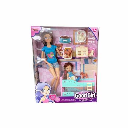 WG-C115112 Kutulu 29Cm Aksesuarlı Ranzalı Bebek - Vardem Oyuncak