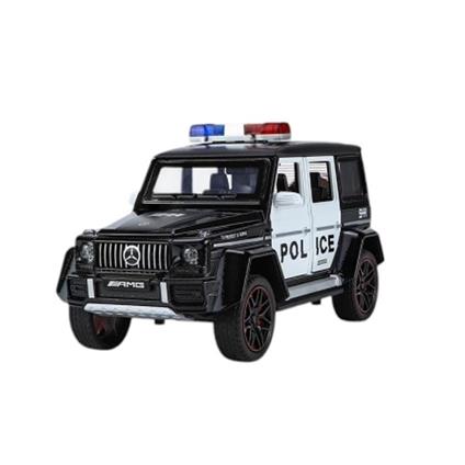 Xhd-B2433 -Vardem  Çek Bırak Işıklı Ve Sesli G Polis Metal Jeep 1:24