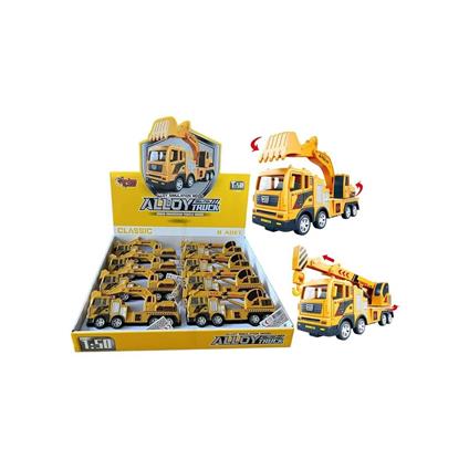 YH-711-54A Sürtmeli Metal 1:50 Sarı Vinç VE