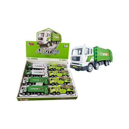 YH-711-57A Sürtmeli Metal 1:50 Çöp Kamyonu