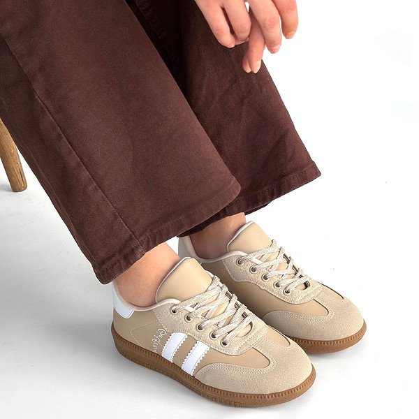 Zerti Bej Cilt Bağcıklı Spor Ayakkabı