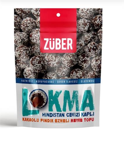 Züber Lokma Meyve Topu 96 Gr Hindistan Cevizli