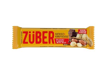 Züber Meyve Barı 40 Gr Yer Fıstıklı Ve Kakaolu