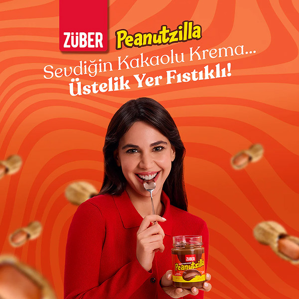 Züber Peanutzilla Kakaolu Yer Fıstığı Kreması 315 Gr