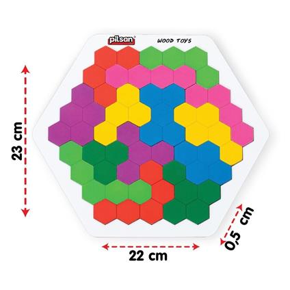 02 016 Ahşap Petek Tangram