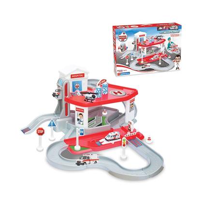 Dede 2 Katlı Hastane Garaj Seti Ve Mega Pisti 03347