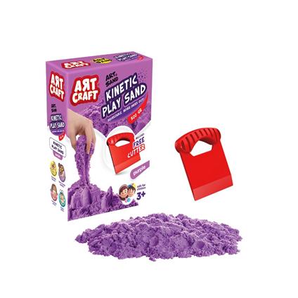 03689 Aksesuarlı Mor Kinetik Oyun Kumu 500 Gr -Dede
