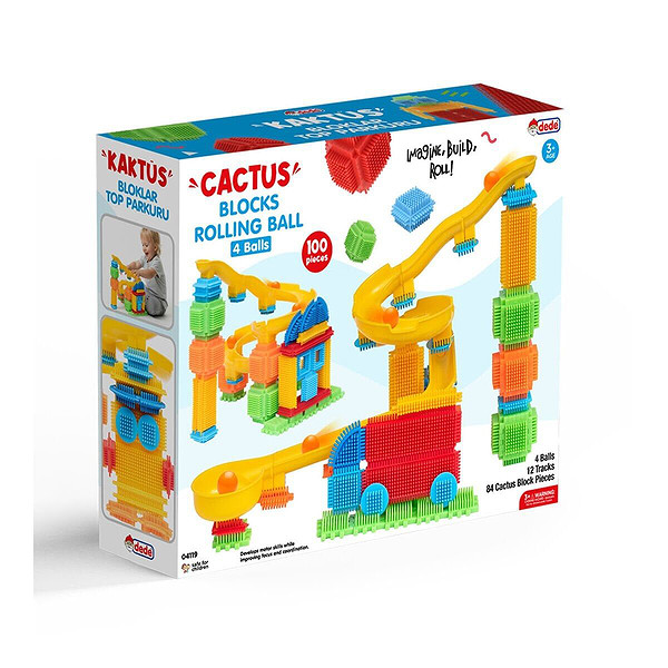 04119 Kaktüs Bloklar Top Parkuru 100 Parça