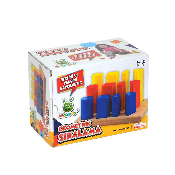 075KR Woodoy Geometrik Şekilli Sıralama