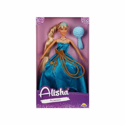 0835 Sun-Rst-Sıs-Mnk Alisha Prenses Uzun Saçlı Aksesuarlı Bebek Set 29 Cm 3Renk -Sunman