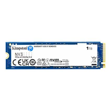 1 TB Kıngston NV3 M.2 Nvme Pcıe Gen4 6000/4000Mbs Snv3s/1000G