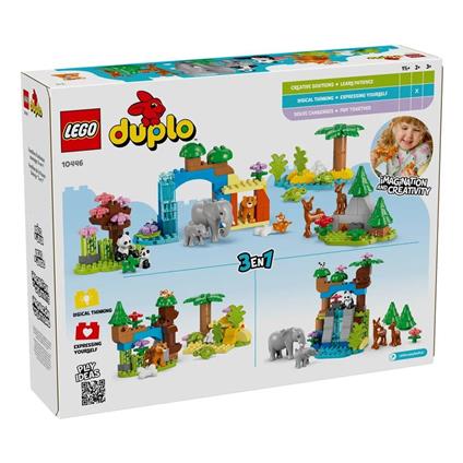 10446 Lego Duplo 3Ü1 Arada Vahşi Hayvan Aileleri 92 Parça +2Aş