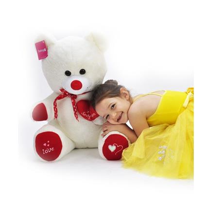 Selay Oyuncak 1045E Tıkıl Ayı Ekru Peluş 57 Cm
