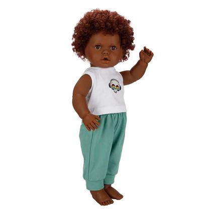 1060091 Dada Kıvırcık Saçlı Bebek 60 Cm -Sunman