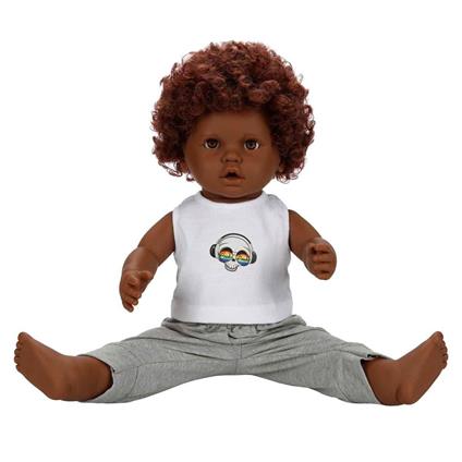 1060091 Dada Kıvırcık Saçlı Bebek 60 Cm -Sunman