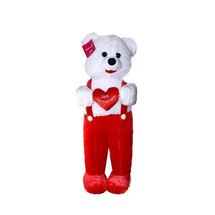 1075KR Tulumlu Ayı Kırmızı 75 Cm