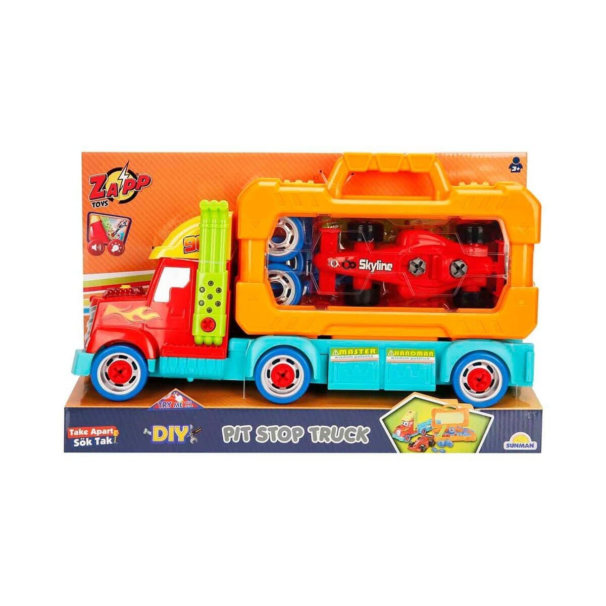 1963 Sun-Yfn-Zap-Sök Tak Transporter Çantalı Formula 12Prç Ses Işık