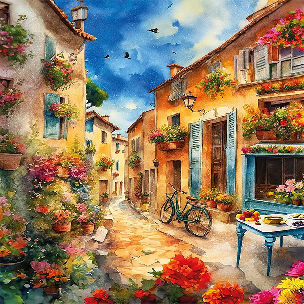 20075 Puzzle 500 Narrow Stony Street