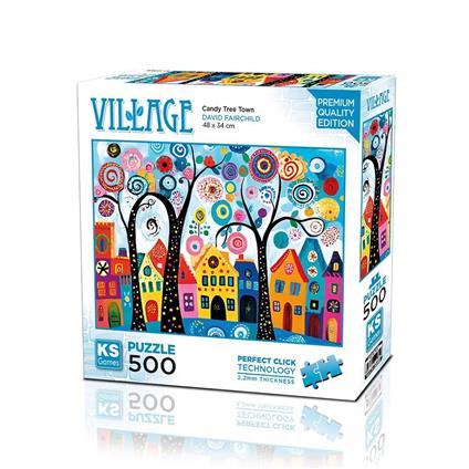 20085 Puzzle 500 Candy Tree Town