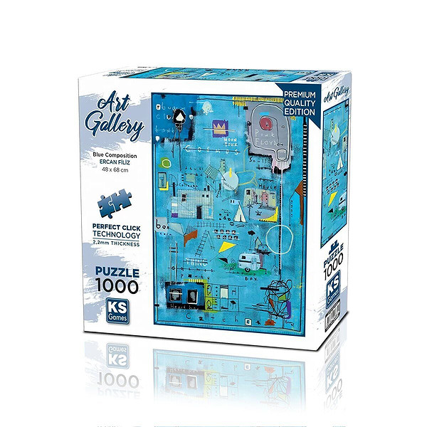 20685 Puzzle 1000 Blue Composition