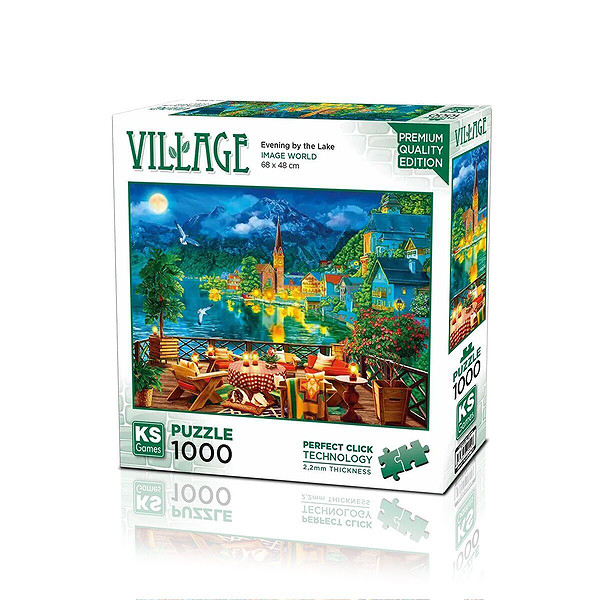 20821 Puzzle 1000 Evening By The Lake İn Hallstatt