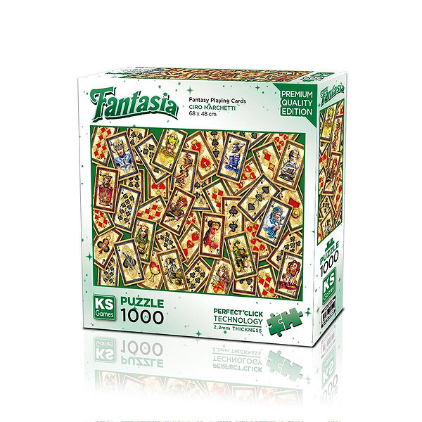 20845  Puzzle 1000 Fantasy Playing Cards