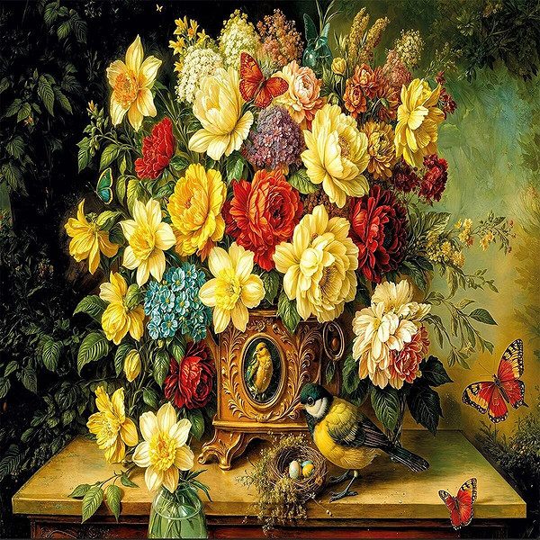 20857 Puzzle 1000 Flowers And Wings