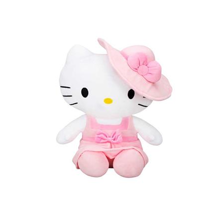 2089 Sun-Jhn-SK-Peluş H Kıtty Elbiseli Şapkalı 36 CM Hkty Mor