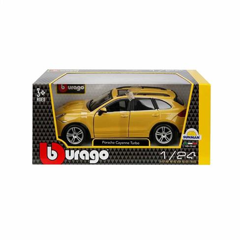 Burago Porsche Cayenne Turbo 1/24 Sarı Model Araba