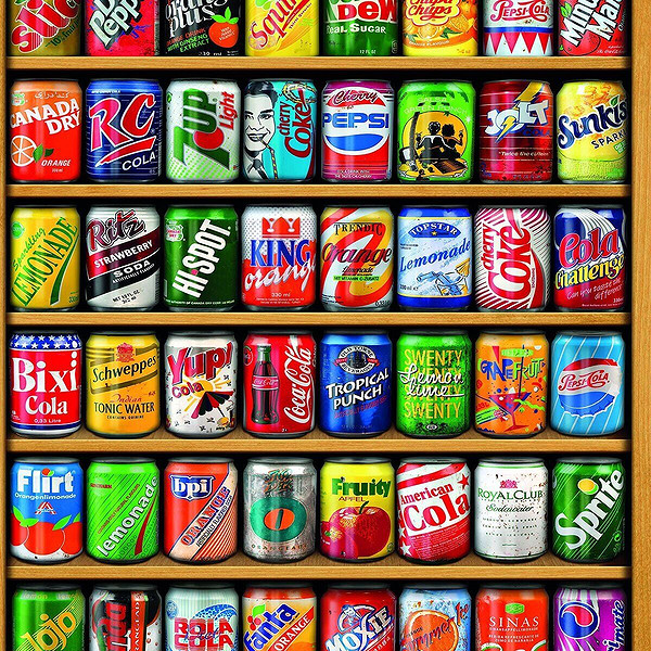 22042 Puzzle 1500 Vintage Soda Cans