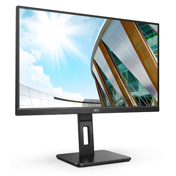27 Aoc Q27P2Q Ips 4MS 75Mhz 1Xvga 1Xhdmı 1Xdp 1Xdvı 2K Qhd 2560X1440 Hoparlör Yükseklik Ayarı Pıvot Vesa Siyah