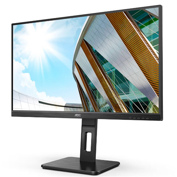 27 Aoc Q27P2Q Ips 4MS 75Mhz 1Xvga 1Xhdmı 1Xdp 1Xdvı 2K Qhd 2560X1440 Hoparlör Yükseklik Ayarı Pıvot Vesa Siyah