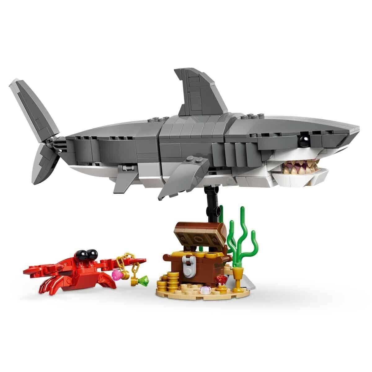 31381 Lego Creator 3İn1 Acımasız Köpek Balığı İle Hazine Sandığı 379 Parça +8Yaş