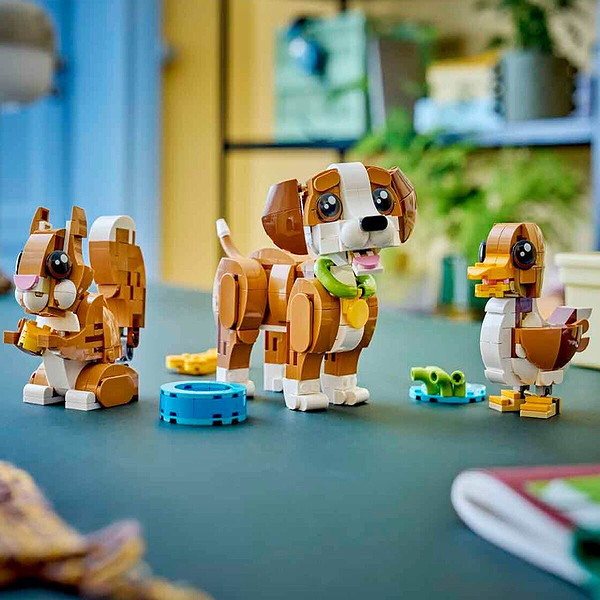31382 Lego Creator 3İn1 Sevimli Hayvanlar: Oyunbaz Yavru Köpek 336 Parça +8 Yaş