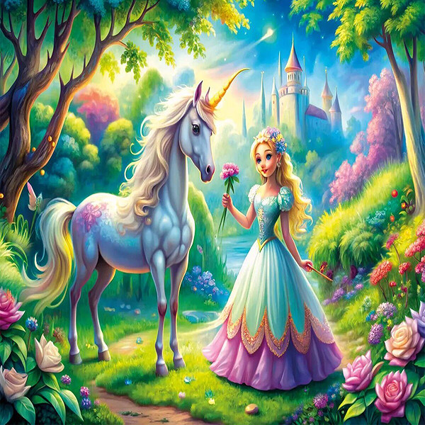31755 Prınces Unıcorn 50 Parça Puzzle
