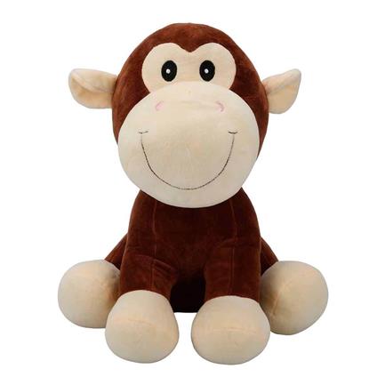 3182 Oturan Peluş Hayvanlar 35 Cm Hipopotam-İnek-Fil-Maymun