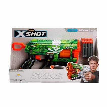 36561 X-Shot Skins Griefer 12 Mermili Sünger Dart Atan Silah 32 Cm
