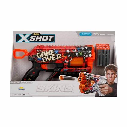 36561 X-Shot Skins Griefer 12 Mermili Sünger Dart Atan Silah 32 Cm