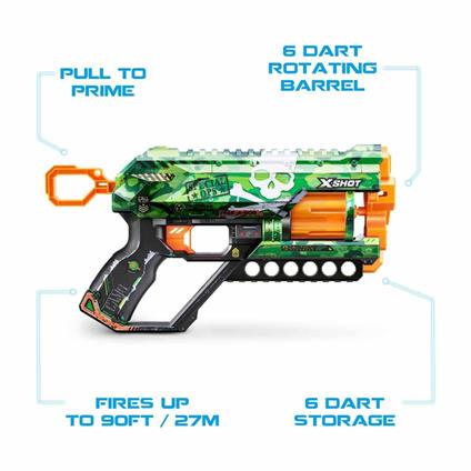 36561 X-Shot Skins Griefer 12 Mermili Sünger Dart Atan Silah 32 Cm