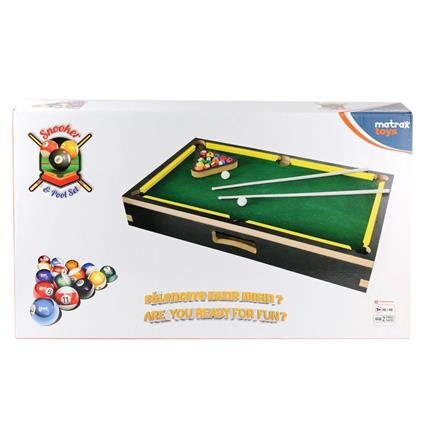 417 Matrax Ahşap Bilardo Oyunu -Akçiçek Oyuncak