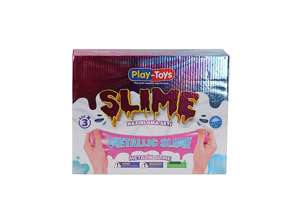 4263-Metalic Playtoys Dıy Slime Set Metalıc