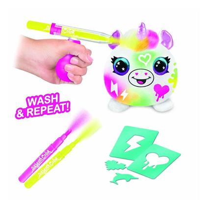 45521 Sun-Cnl-Hobi Set Aırbrush Plush Mystery Mını Plush Neon Serıes 2