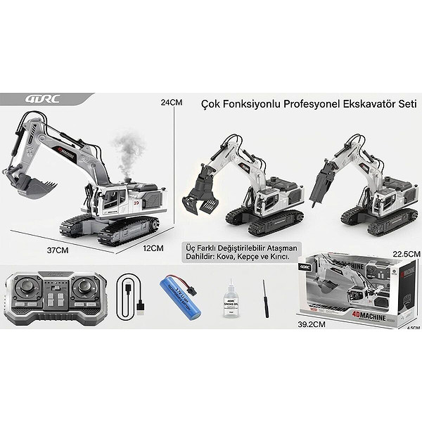 4D-E3 Metal Değişebilen 3 Başlıklı Duman Atan İŞ Makinası