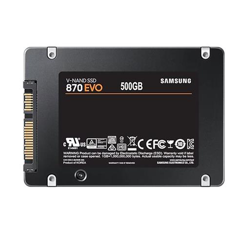 500 GB 870 Evo Samsung 2.5 Sata3 MZ-77E500BW 560-530 MB/S Samsung TR Garantılı