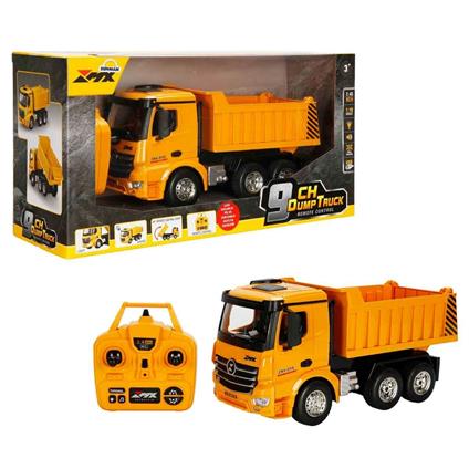 5083 Sun-Rst-RC İŞ Makinesi 1 18 Damperli Kamyon FF Işıklı 9CH 3 7V Usb 2 4Ghz